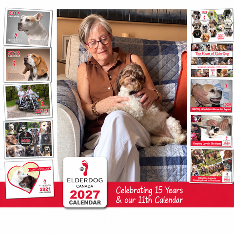 2027 ElderDog Canada Calendar - Available for Preorder!