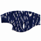 Hand-Knit Dog Sweater with Harness Hole