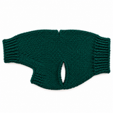 Hand-Knit Dog Sweater with Harness Hole