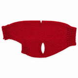 Hand-Knit Dog Sweater with Harness Hole