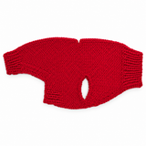 Hand-Knit Dog Sweater with Harness Hole
